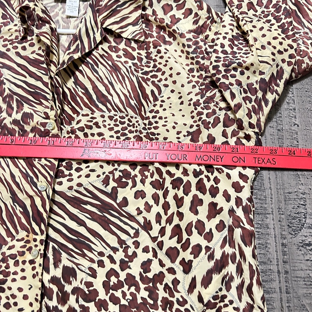 Wild Patterned Casual Button Down Shirt - image 7